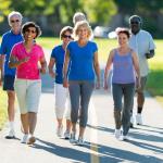 People walking to unblock their veins